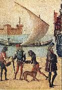 CARPACCIO, Vittore Arrival of the English Ambassadors (detail) f oil painting reproduction